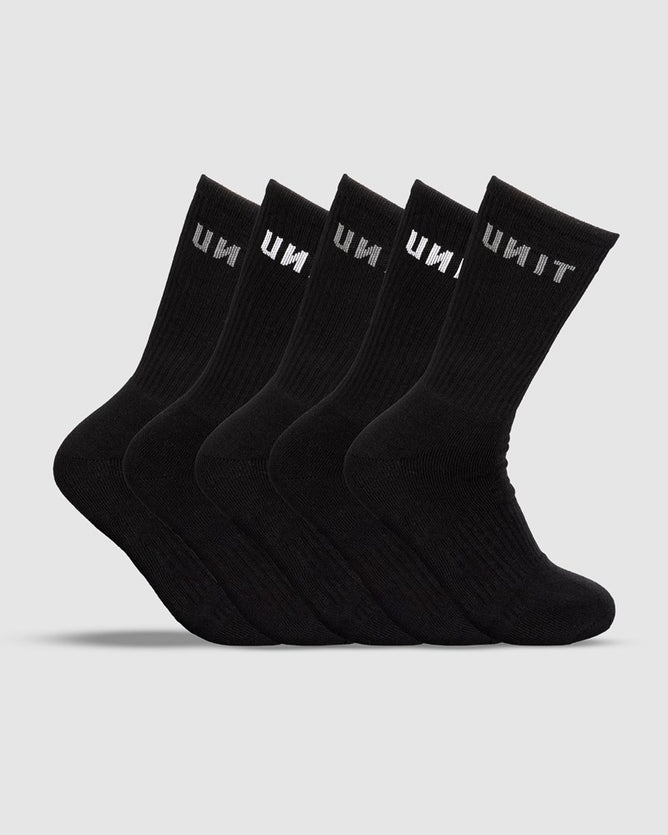 UNIT Mens Hi Lux Sock-5 Pack, size 7-11 and 11-14